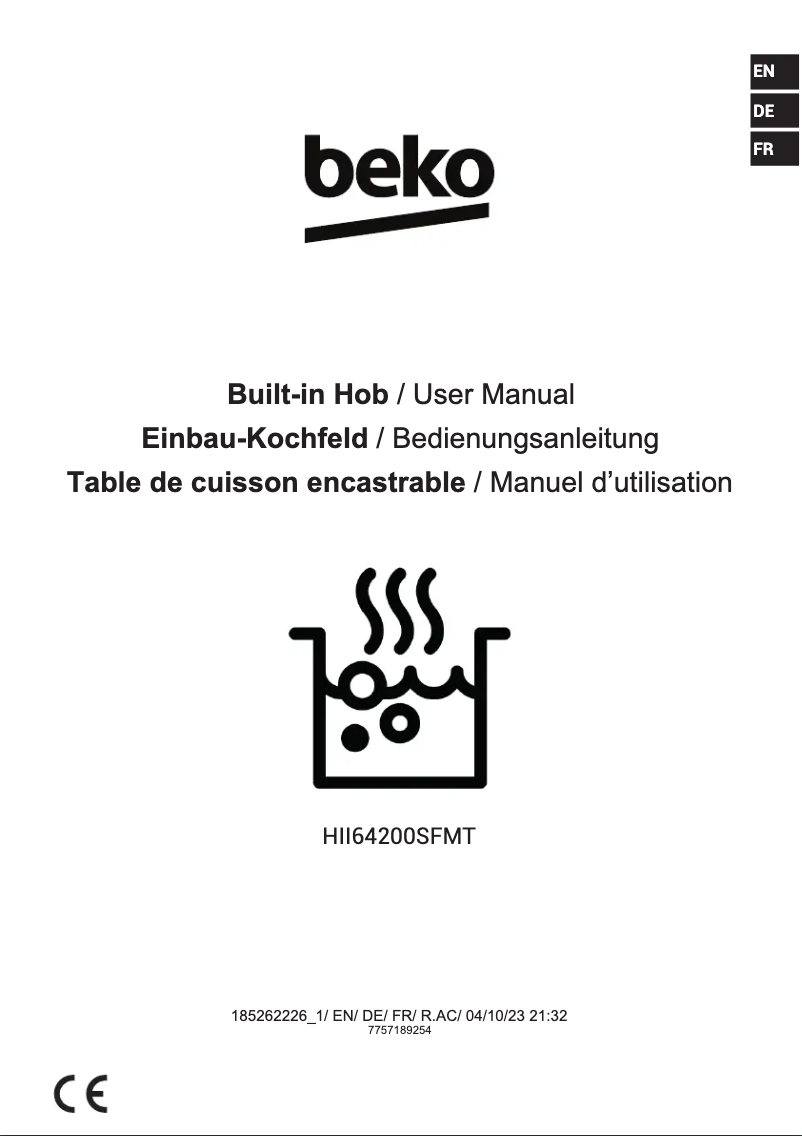 Image de la première page du manuel de l'appareil HII64200SFMT