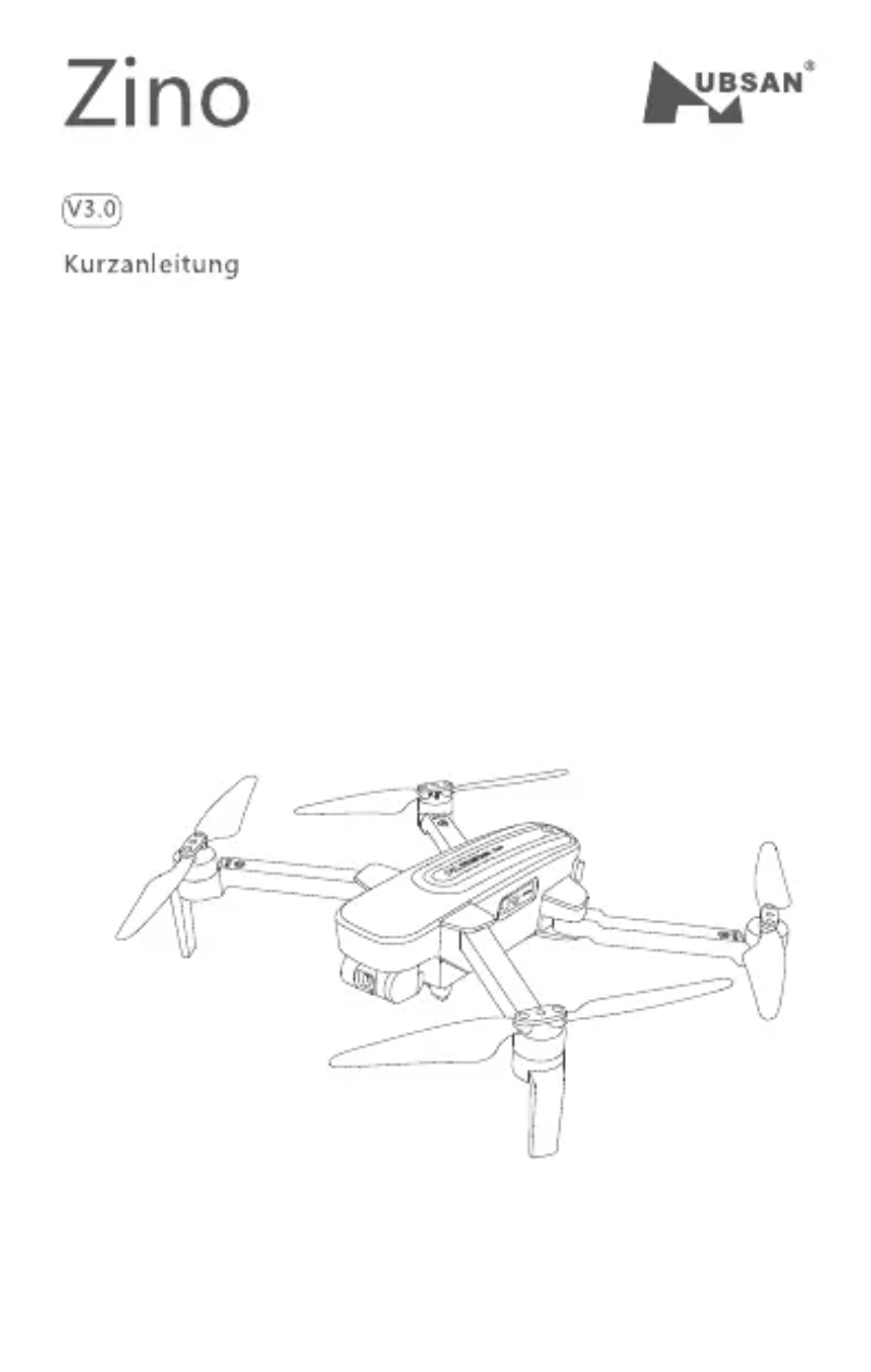 Page n°1 - Manuel utilisateur Hubsan Zino