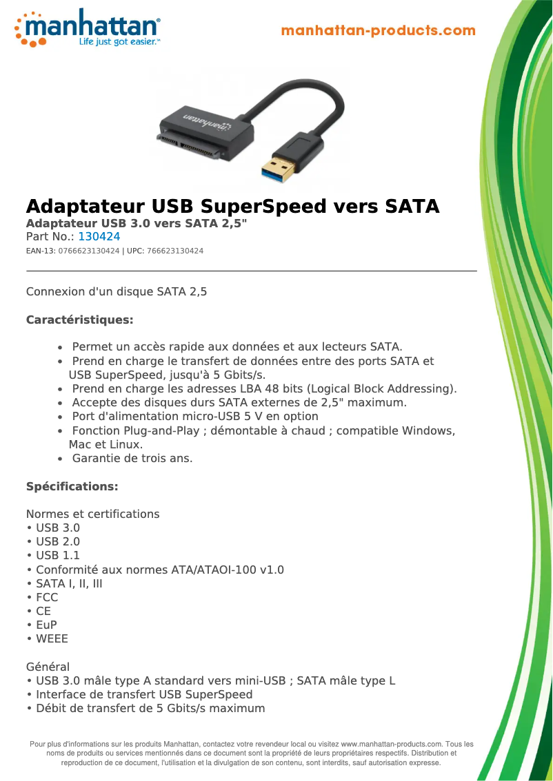 Image de la première page du manuel de l'appareil 130424