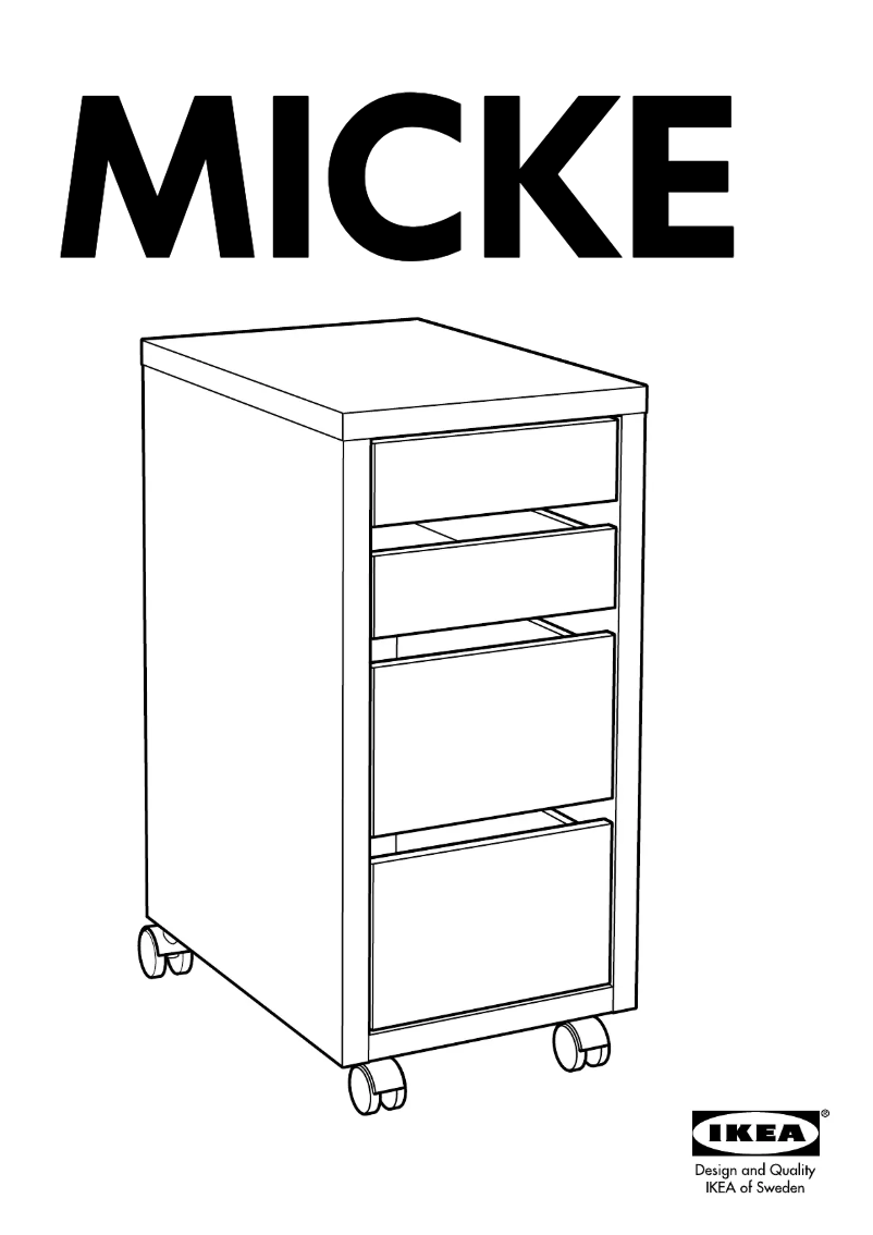 Page 1 de la notice Manuel utilisateur Ikea MICKE 902.130.78