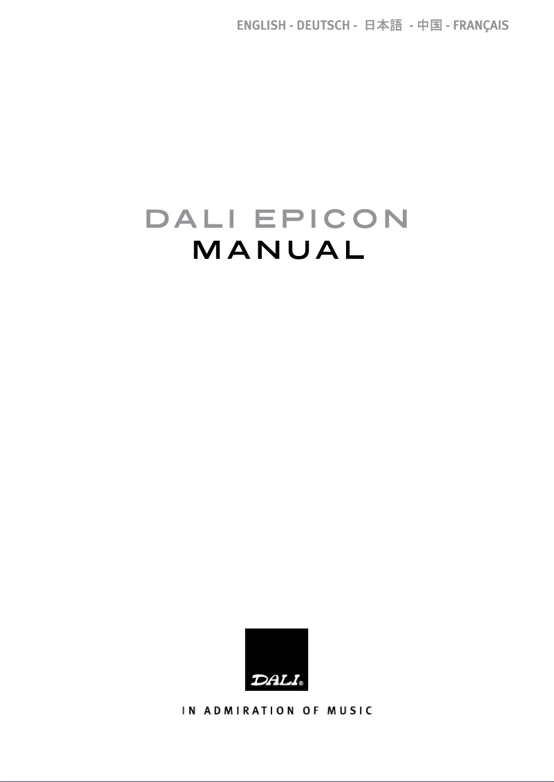 Image de la première page du manuel de l'appareil EPICON 8