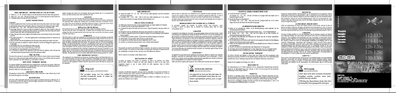 Page 1 de la notice Manuel utilisateur Eden 126
