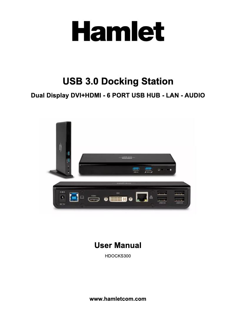 Imagen de la primera página del manual del dispositivo Docking Station USB 3.0
