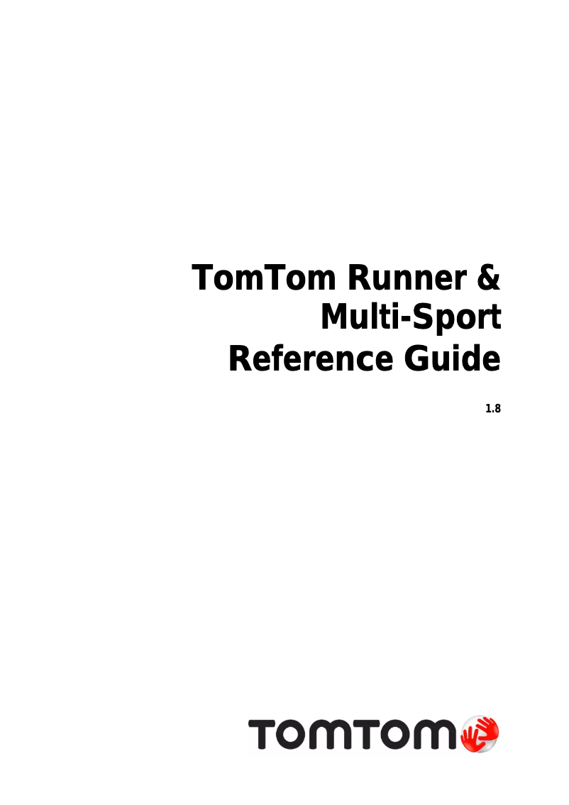 Page n°1 - Manuel utilisateur TomTom Multi-Sport