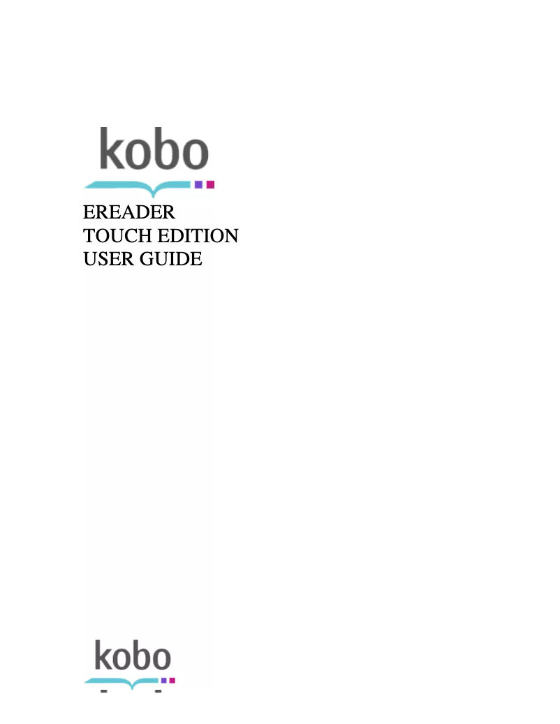 Image de la première page du manuel de l'appareil Touch N905-KDN-U