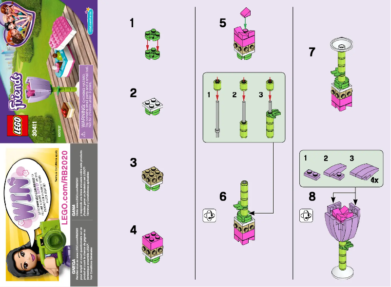 Page 1 de la notice Manuel utilisateur Lego Friends 30411