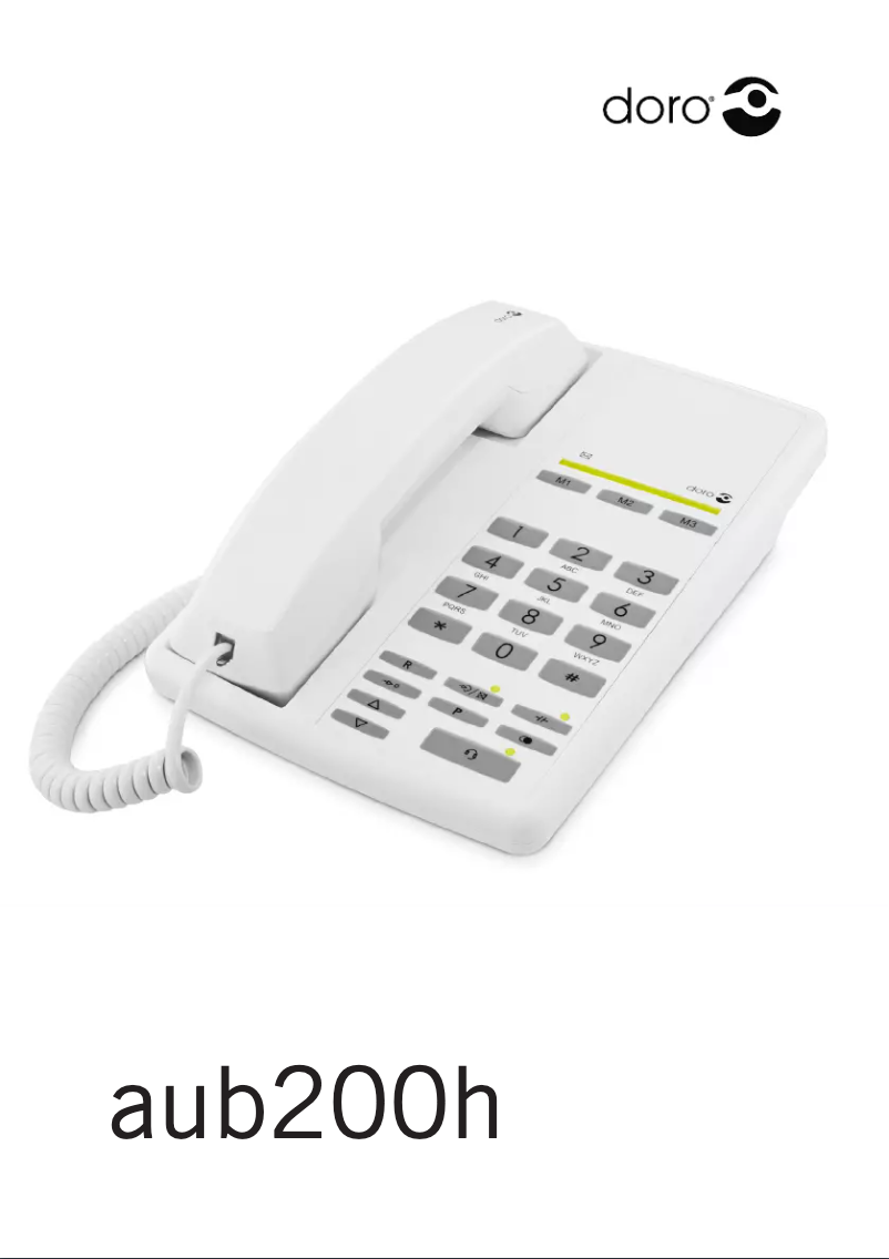 Imagen de la primera página del manual del dispositivo Aub200h+sa