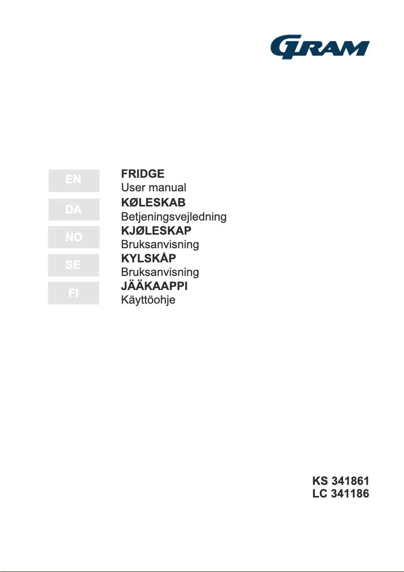 Page n°1 - Manuel utilisateur Gram KS 341861