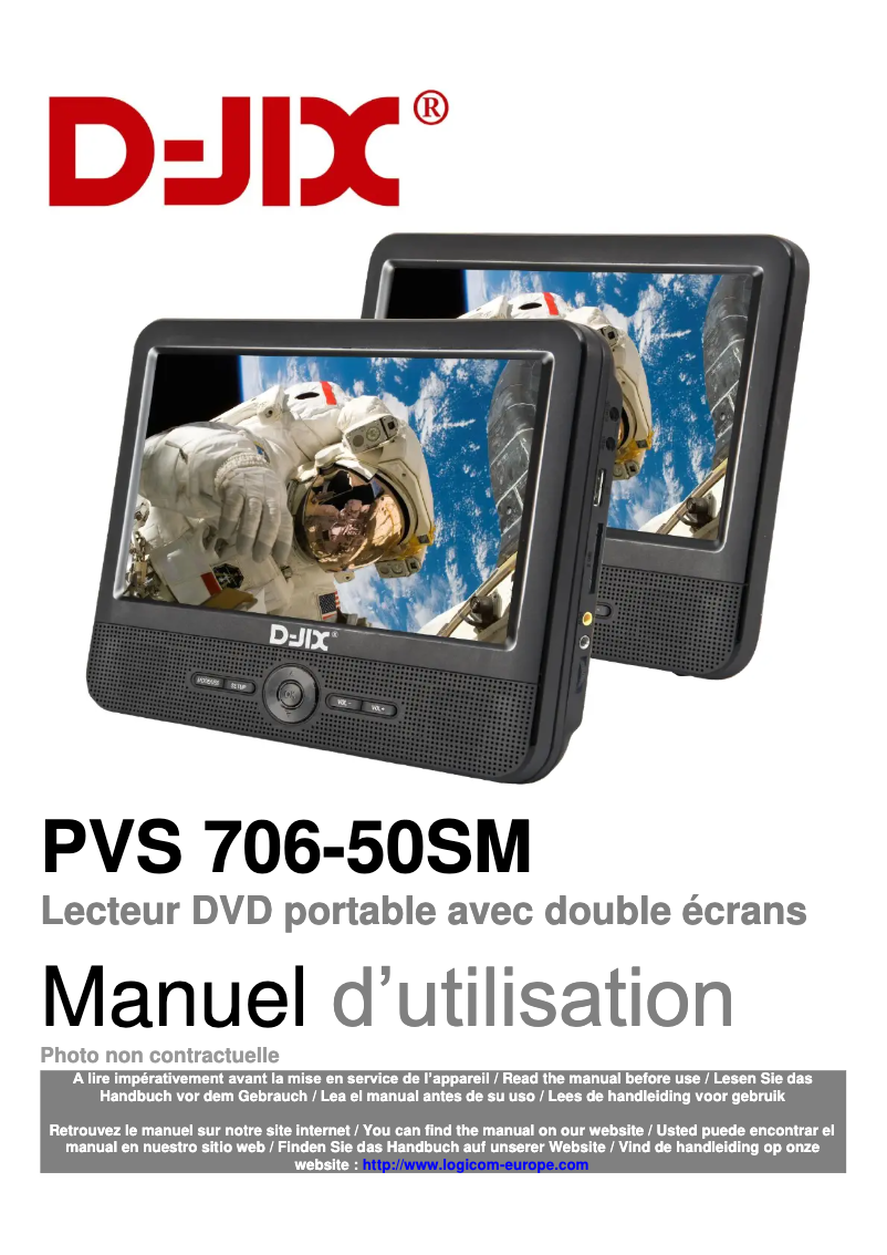 Page n°1 - Manuel utilisateur D-Jix PVS 706-50SM