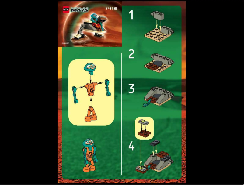 Page 1 de la notice Manuel utilisateur Lego WORKER ROBOT