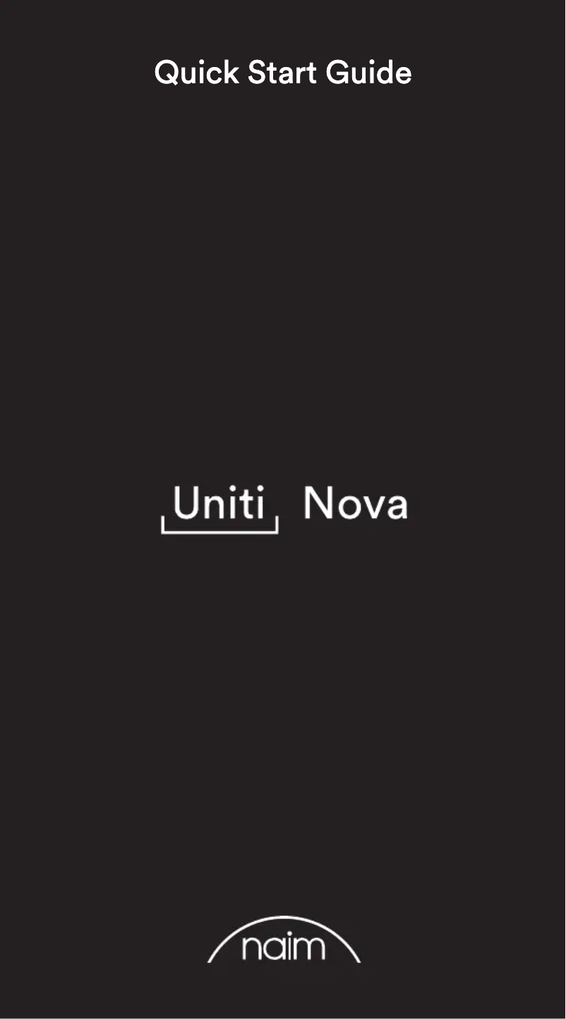 Image de la première page du manuel de l'appareil Uniti Nova