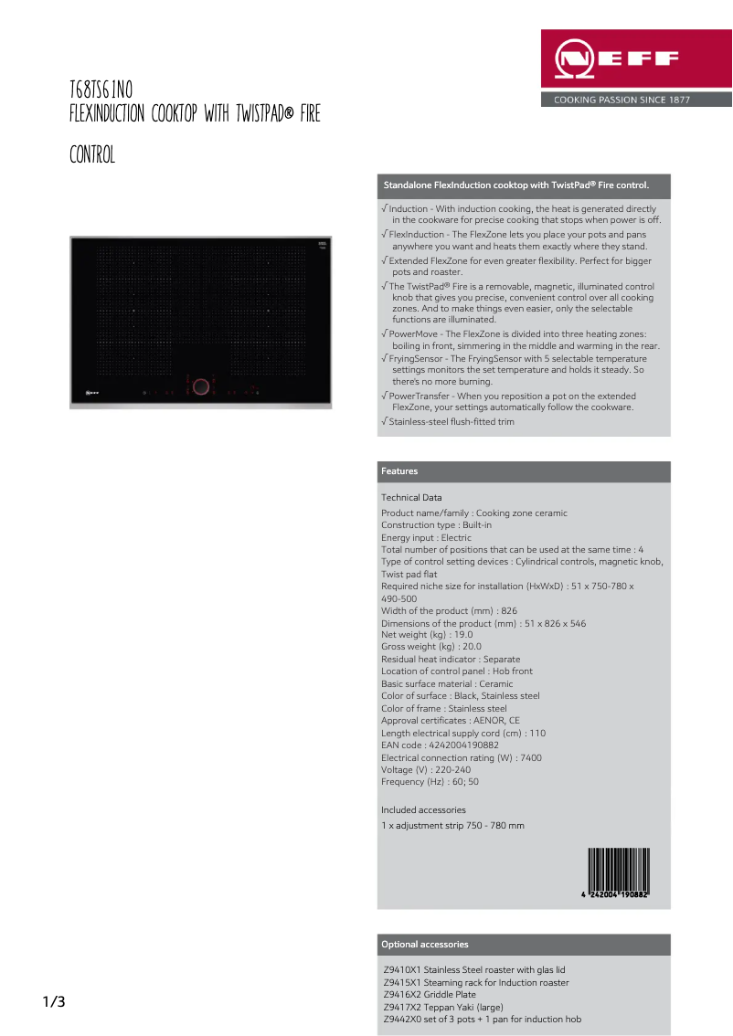 Image de la première page du manuel de l'appareil T68TS61N0