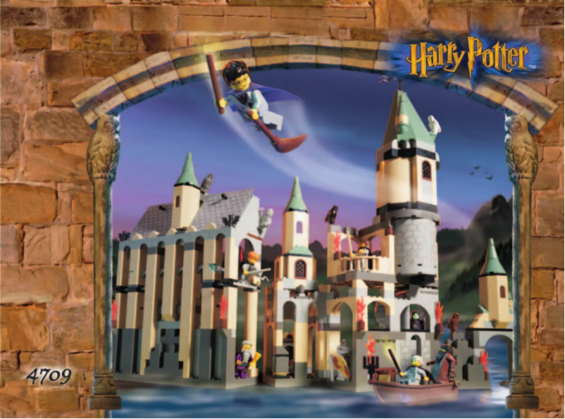 Image de la première page du manuel de l'appareil Hogwarts (TM) Castle