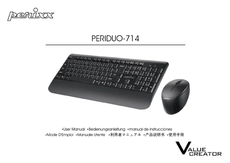 Page n°1 - Manuel utilisateur Perixx Periduo-714