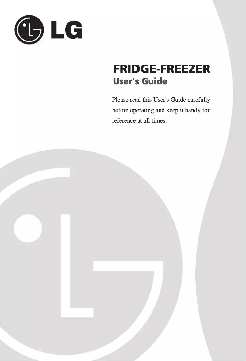 Page 1 de la notice Manuel utilisateur LG GC-181STA