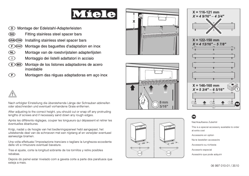 Page 1 de la notice Manuel utilisateur Miele G 4221 SCi