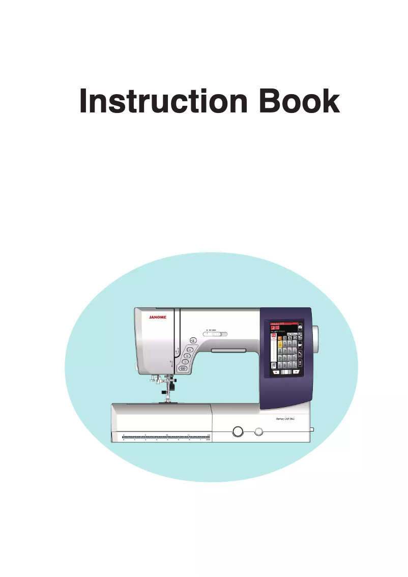 Page 1 de la notice Manuel utilisateur Janome Memory Craft 9850