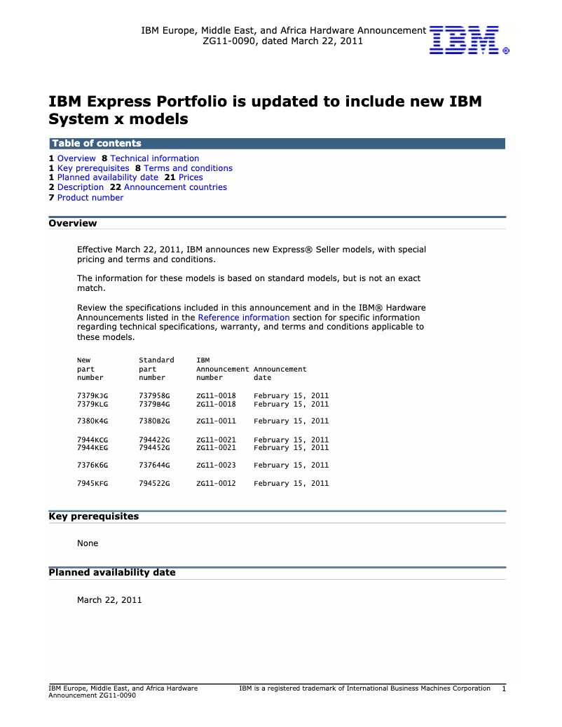 Page 1 de la notice Manuel utilisateur IBM x3500 M3