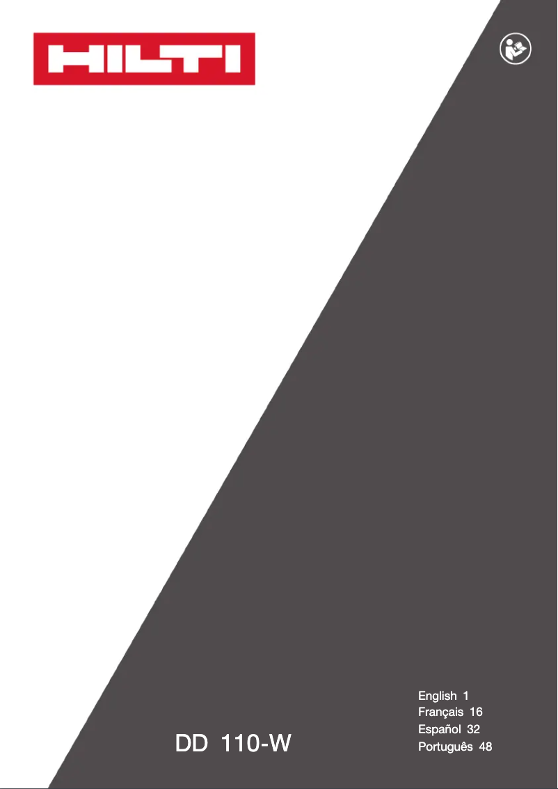 Image de la première page du manuel de l'appareil DD 110-W