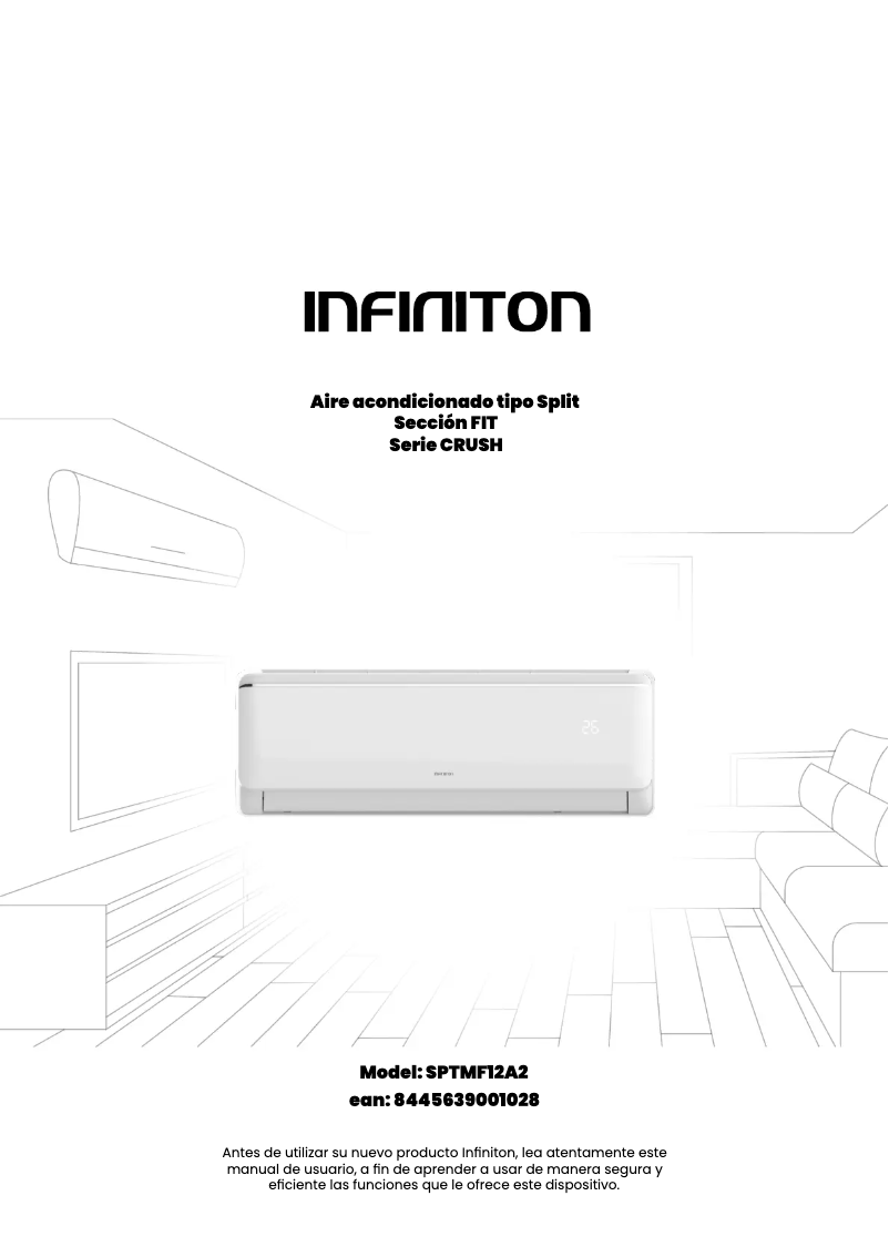 Page n°1 - Manuel utilisateur Infiniton SPLIT-3726MF