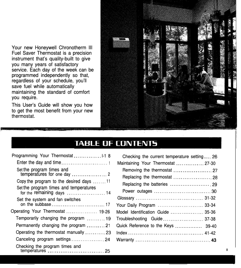 Image de la première page du manuel de l'appareil Chronothem III T8621