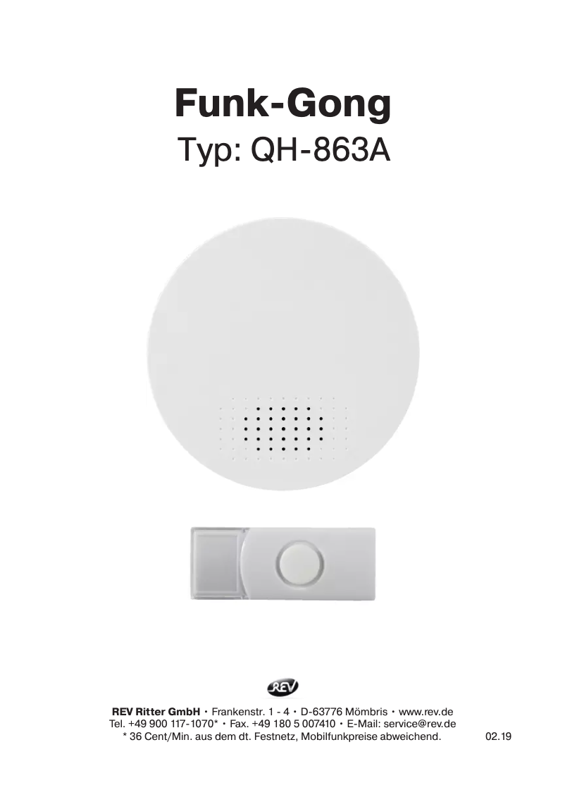 Página 1 del manual Manual de usuario REV 82430103