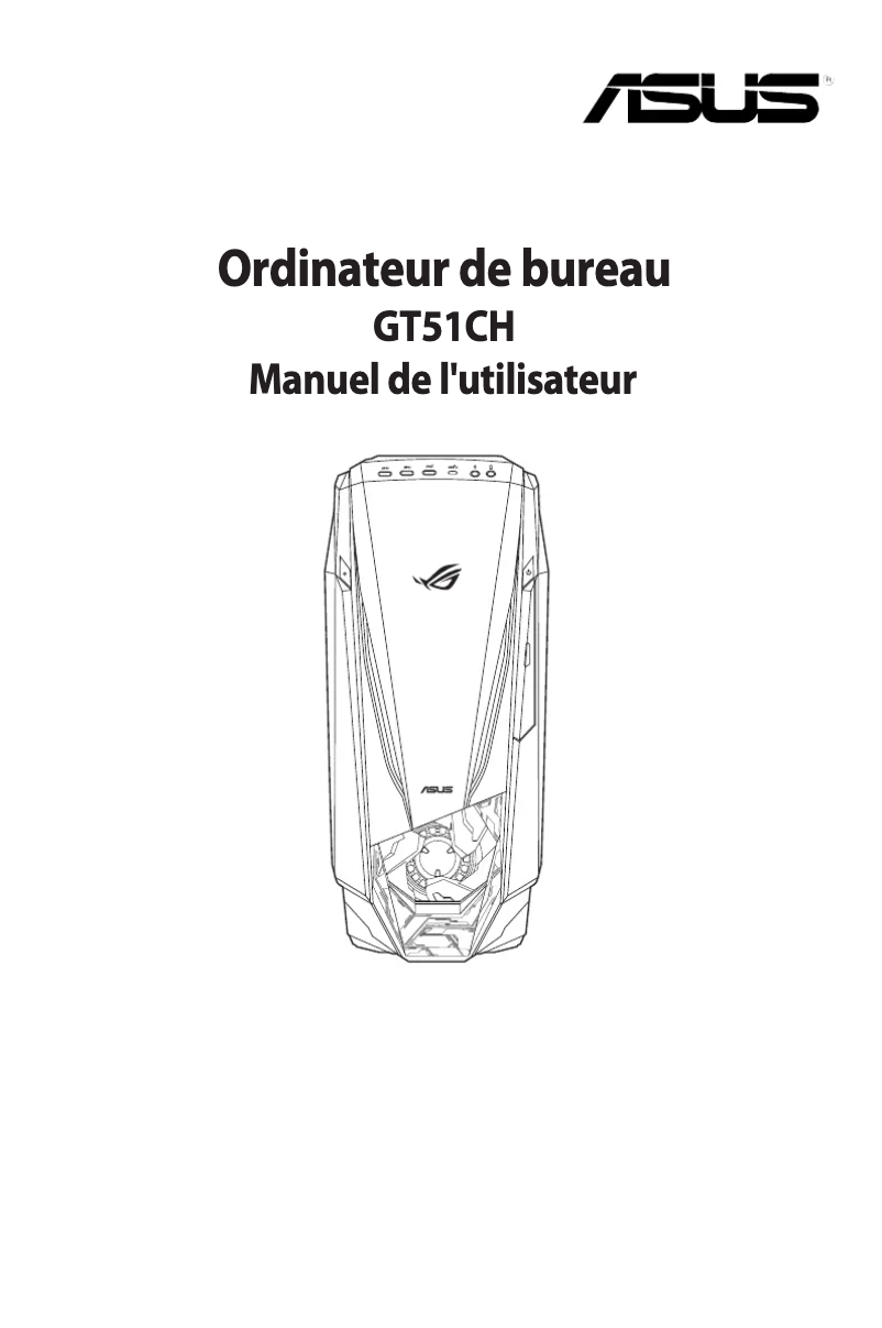 Page 1 de la notice Manuel utilisateur Asus ROG GT51CH