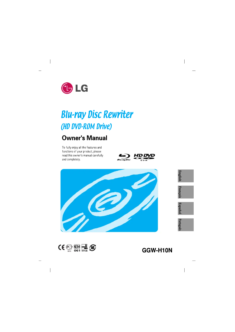 Image de la première page du manuel de l'appareil GGW-H10N