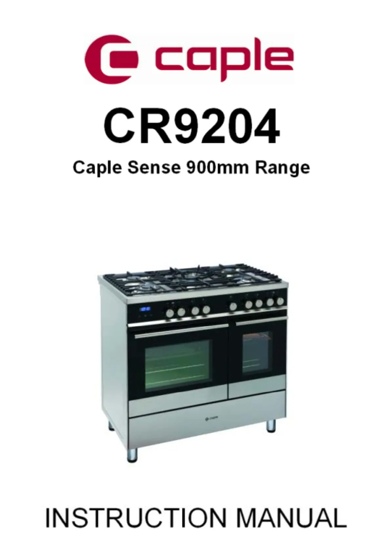 Page 1 de la notice Manuel utilisateur Caple Sense CR9207