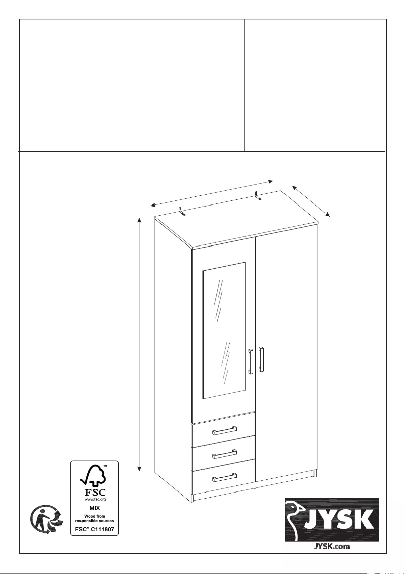 Página 1 del manual Manual de usuario JYSK VELLERUP 101x200