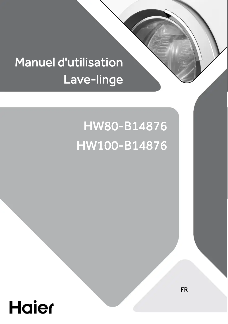 Page 1 de la notice Manuel utilisateur Haier HW100-B14876