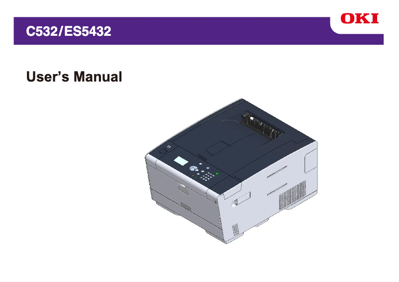 Page 1 de la notice Manuel utilisateur OKI ES5432
