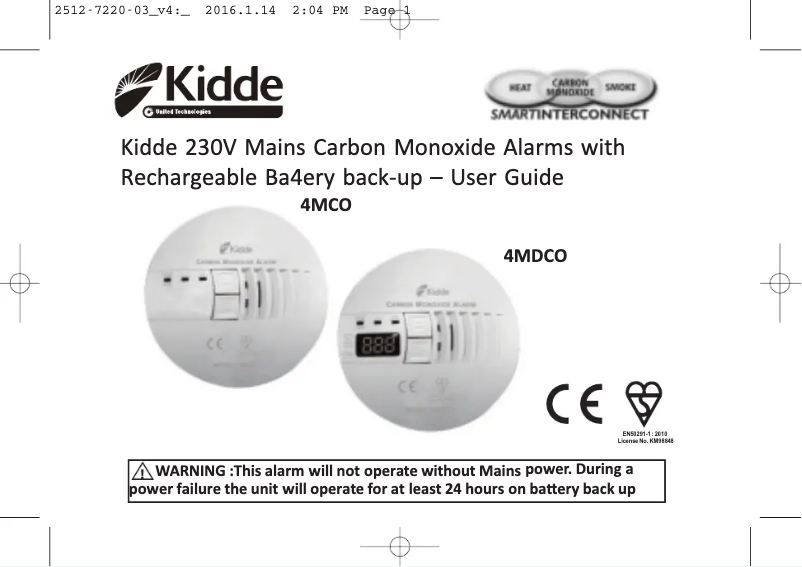 Image de la première page du manuel de l'appareil 4MCO