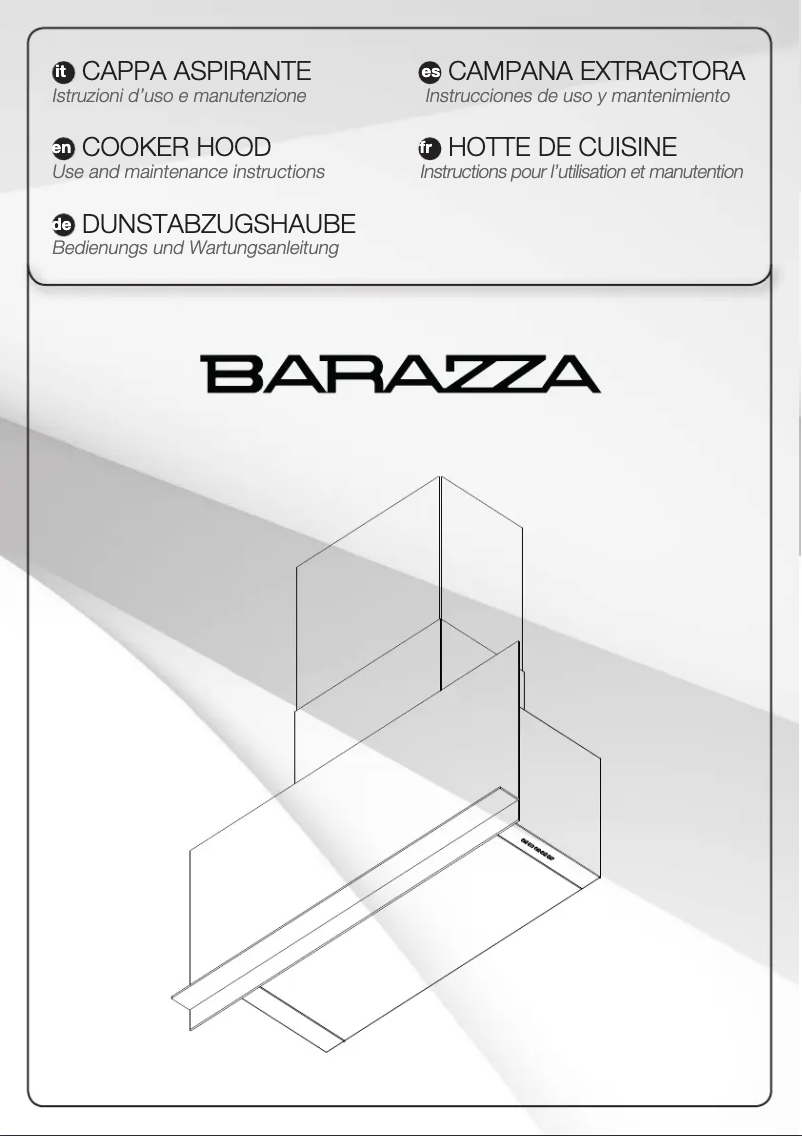 Página 1 del manual Manual de usuario Barazza 1KSTP9