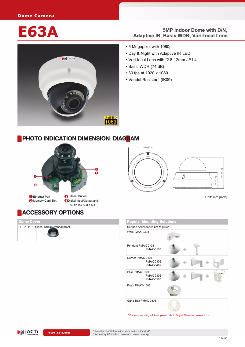 Image de la première page du manuel de l'appareil E63