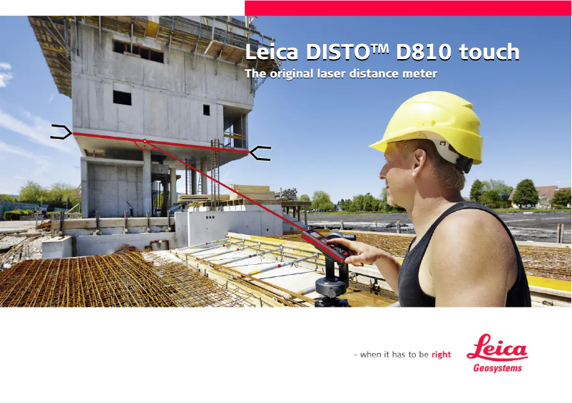 Page 1 de la notice Manuel utilisateur Leica Disto D810 touch