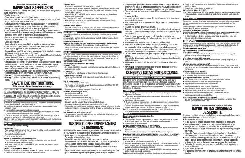 Page n°1 - Manuel utilisateur Black & Decker TR1478B