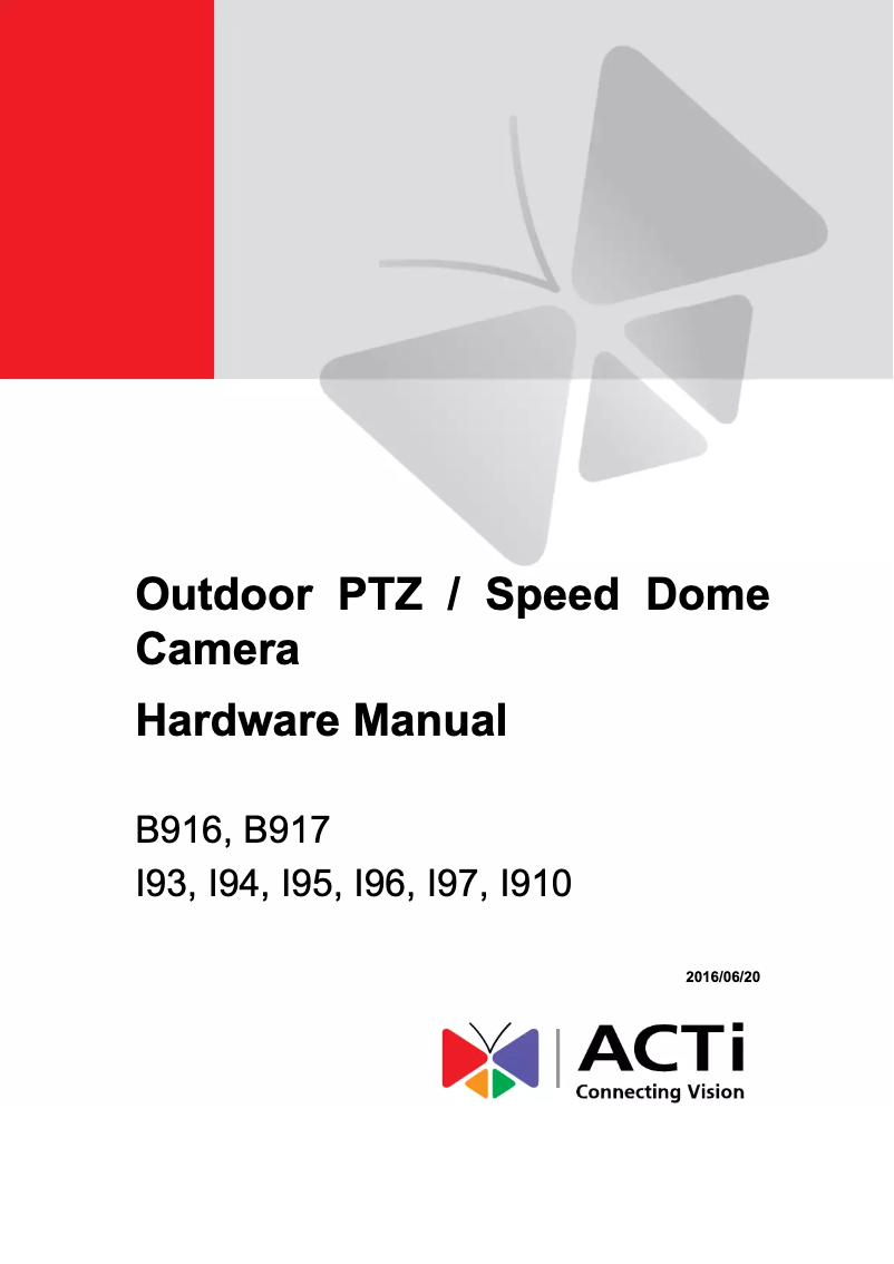 Image de la première page du manuel de l'appareil I97