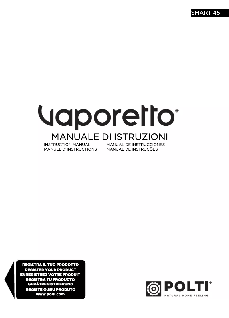 Page n°1 - Manuel utilisateur Polti Smart 45