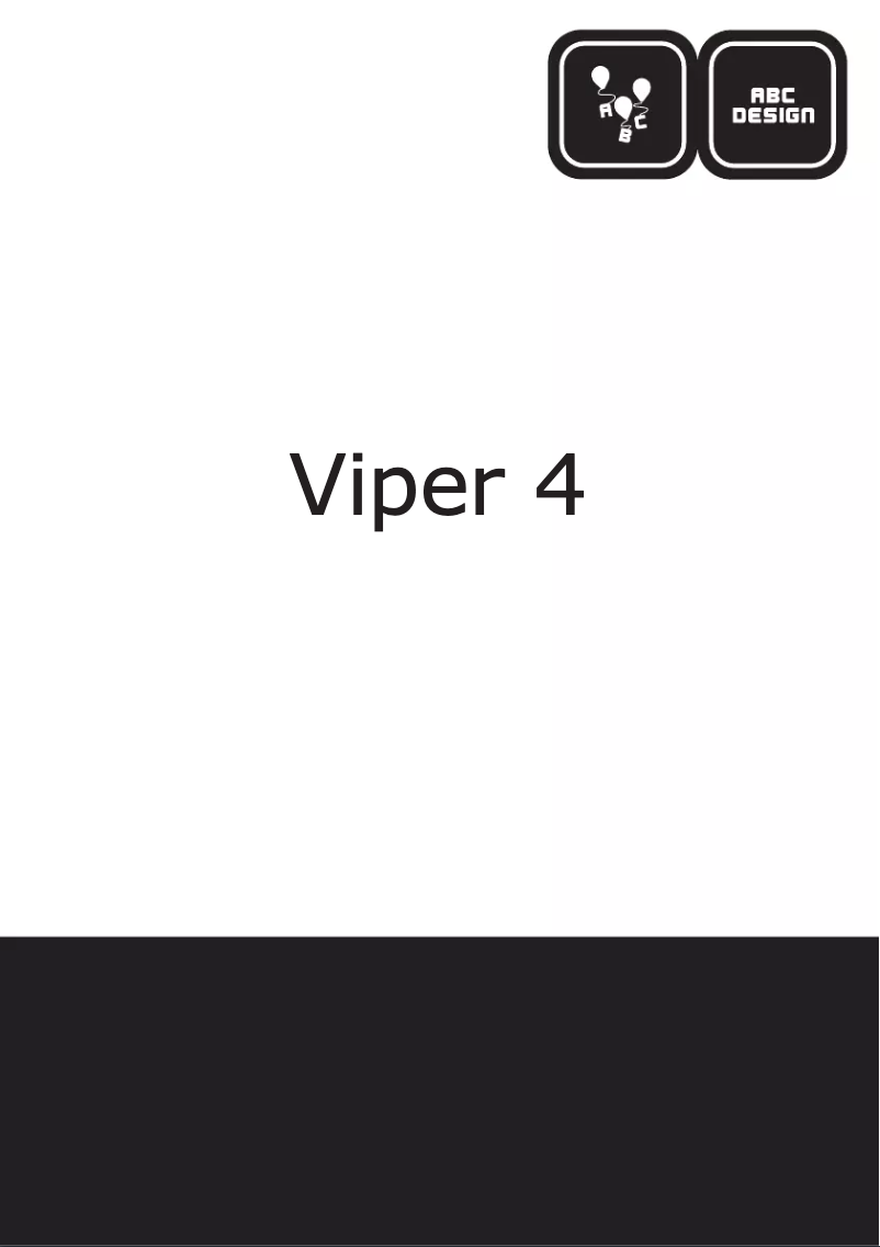 Page n°1 - Manuel utilisateur ABC Design Viper 4