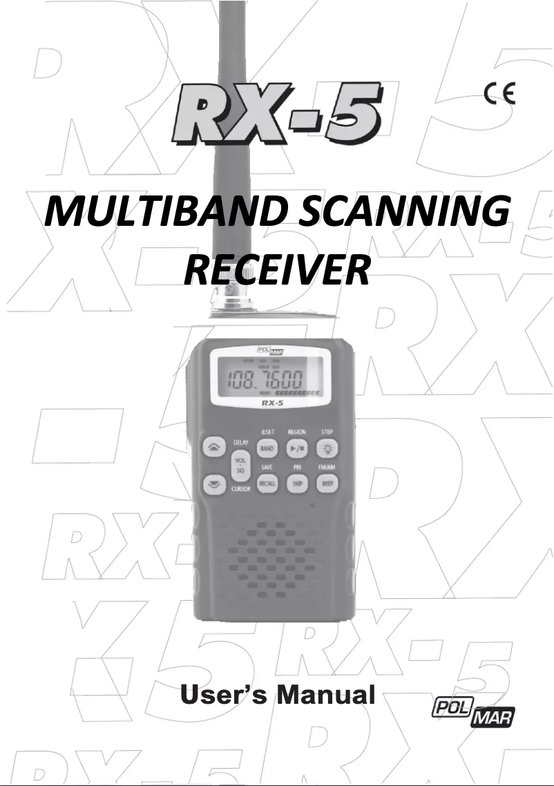 Page n°1 - Manuel utilisateur Polmar RX-5