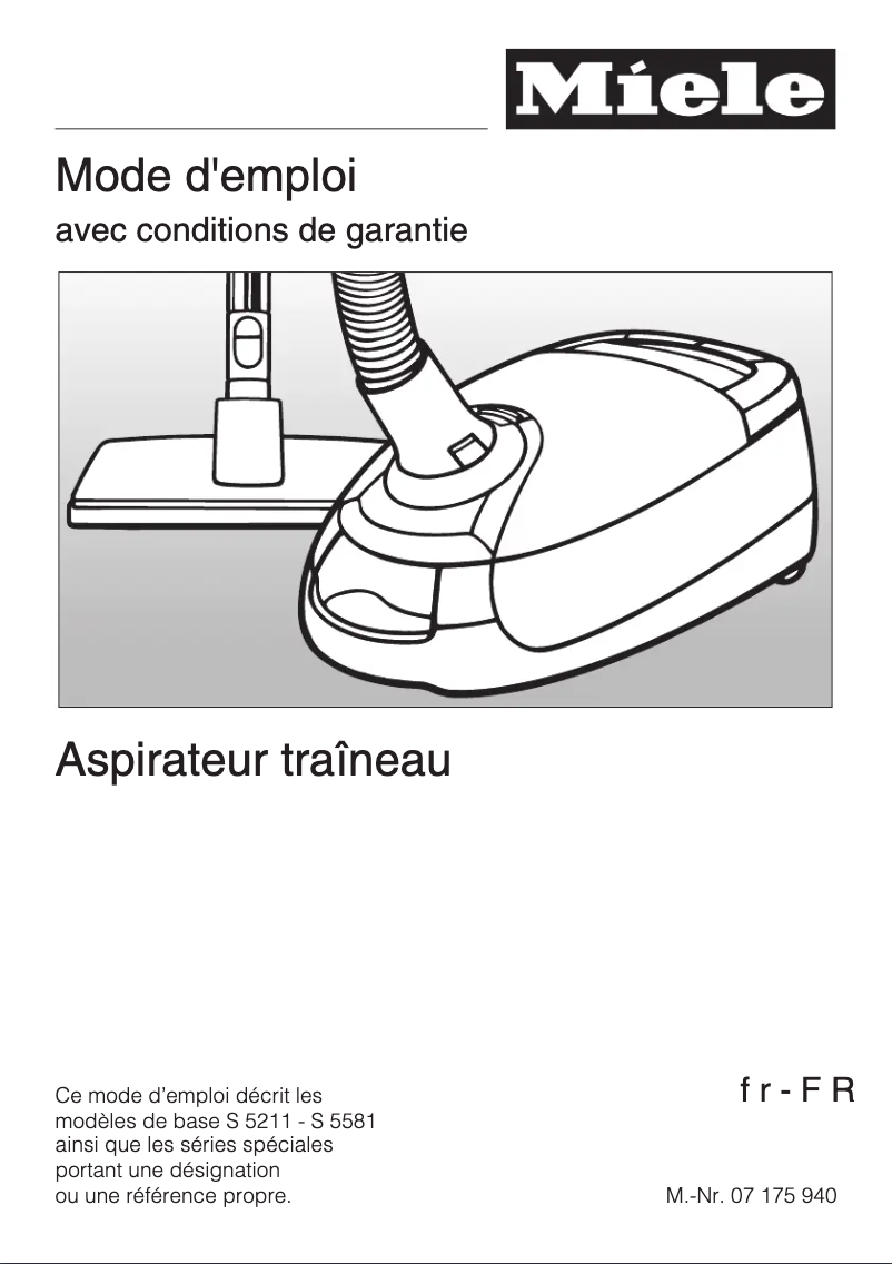 Image de la première page du manuel de l'appareil S 5581