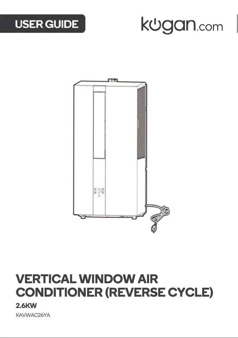 Page n°1 - Manuel utilisateur Kogan KAVWAC26YA
