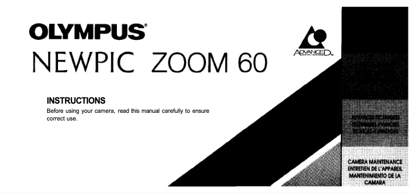 Page n°1 - Manuel utilisateur Olympus Newpic Zoom 60