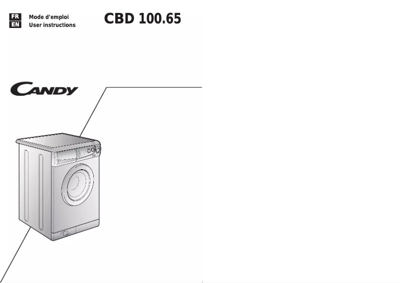 Page n°1 - Manuel utilisateur Candy CBD 100.65-04