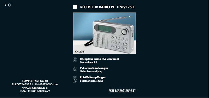 Image de la première page du manuel de l'appareil KH 2021