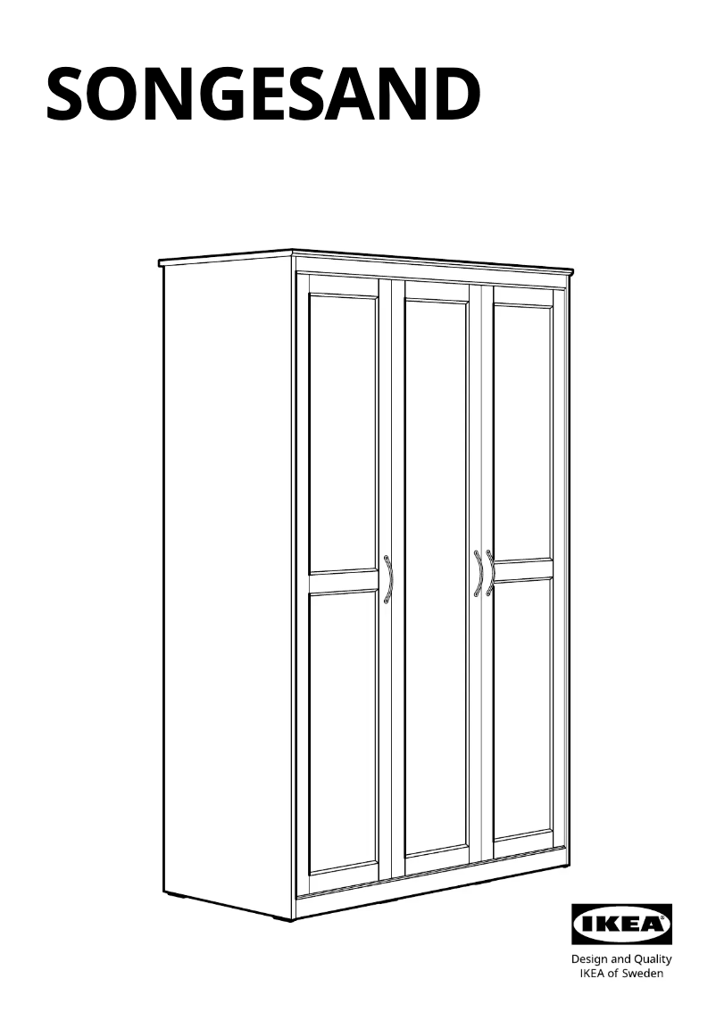 Página 1 del manual Manual de usuario Ikea SONGESAND 403.751.34