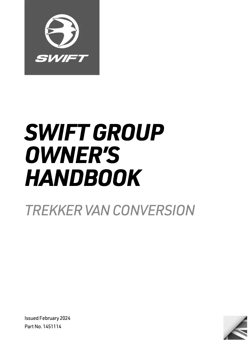 Page 1 de la notice Manuel utilisateur Swift Trekker (2024)