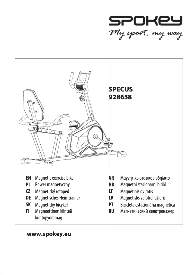 Page n°1 - Manuel utilisateur Spokey Specus