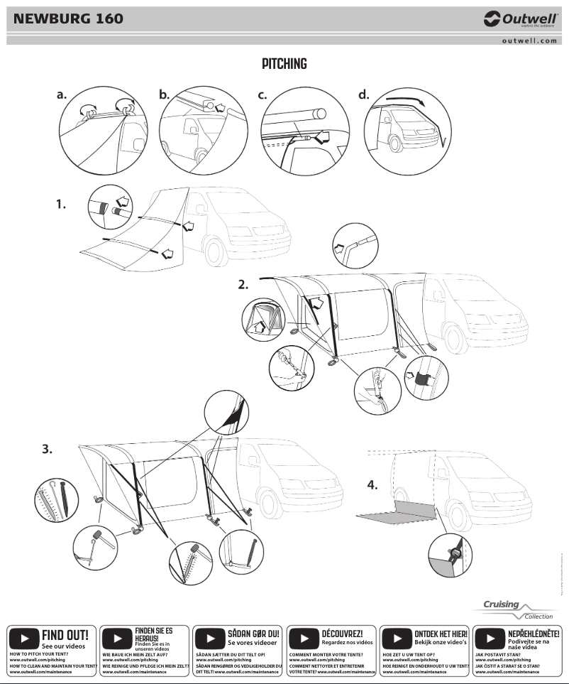 Page 1 de la notice Manuel utilisateur Outwell Newburg 160